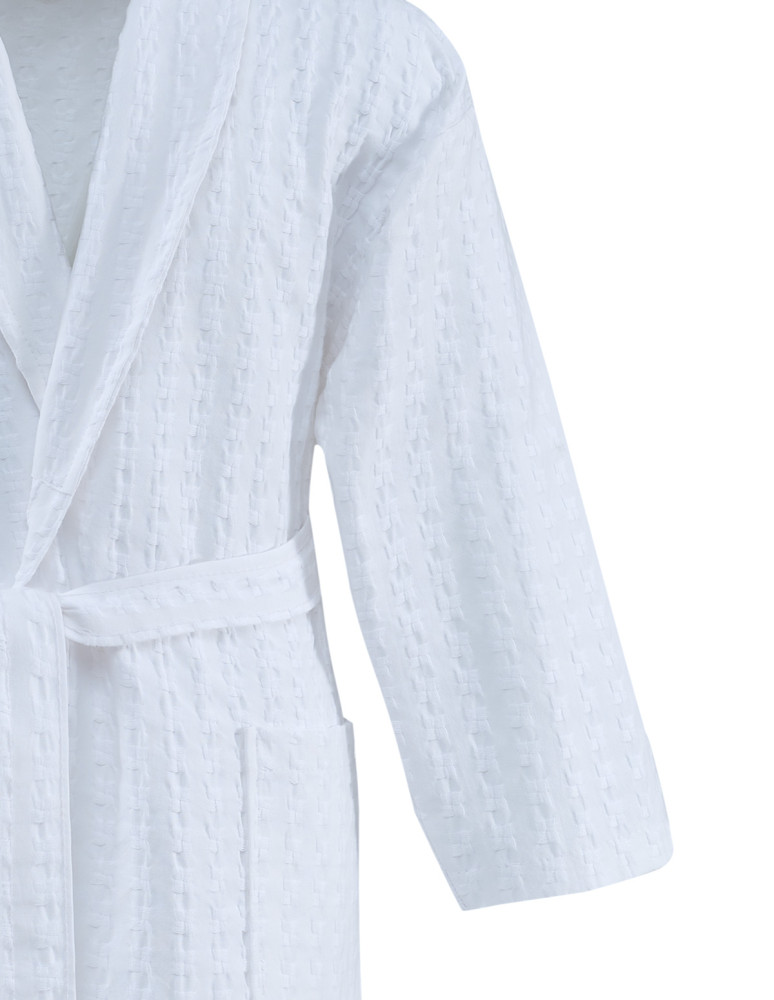Peignoir nid d'abeille lavé WAFFLE KNOTE