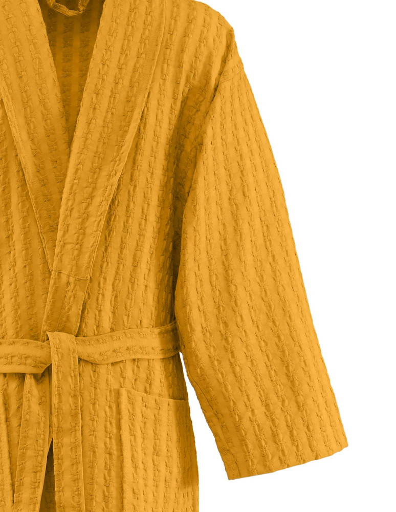 Peignoir nid d'abeille lavé WAFFLE KNOTE