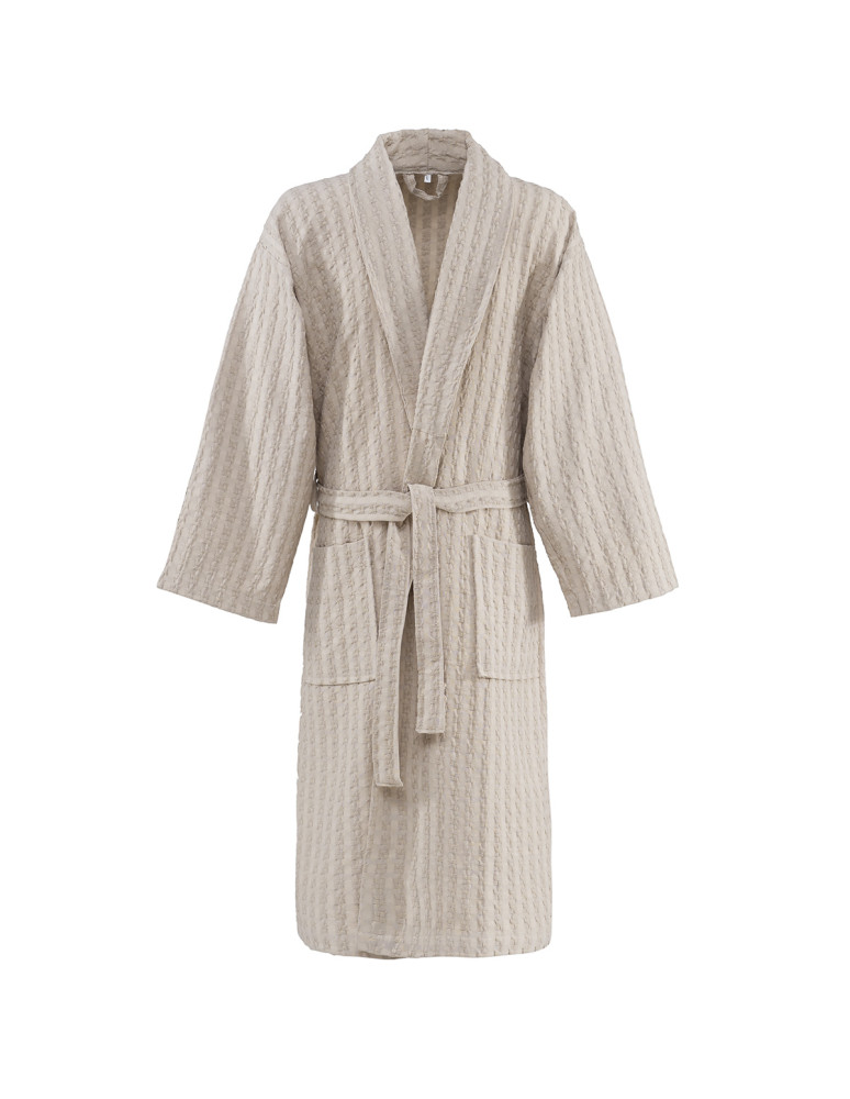Peignoir nid d'abeille lavé WAFFLE KNOTE