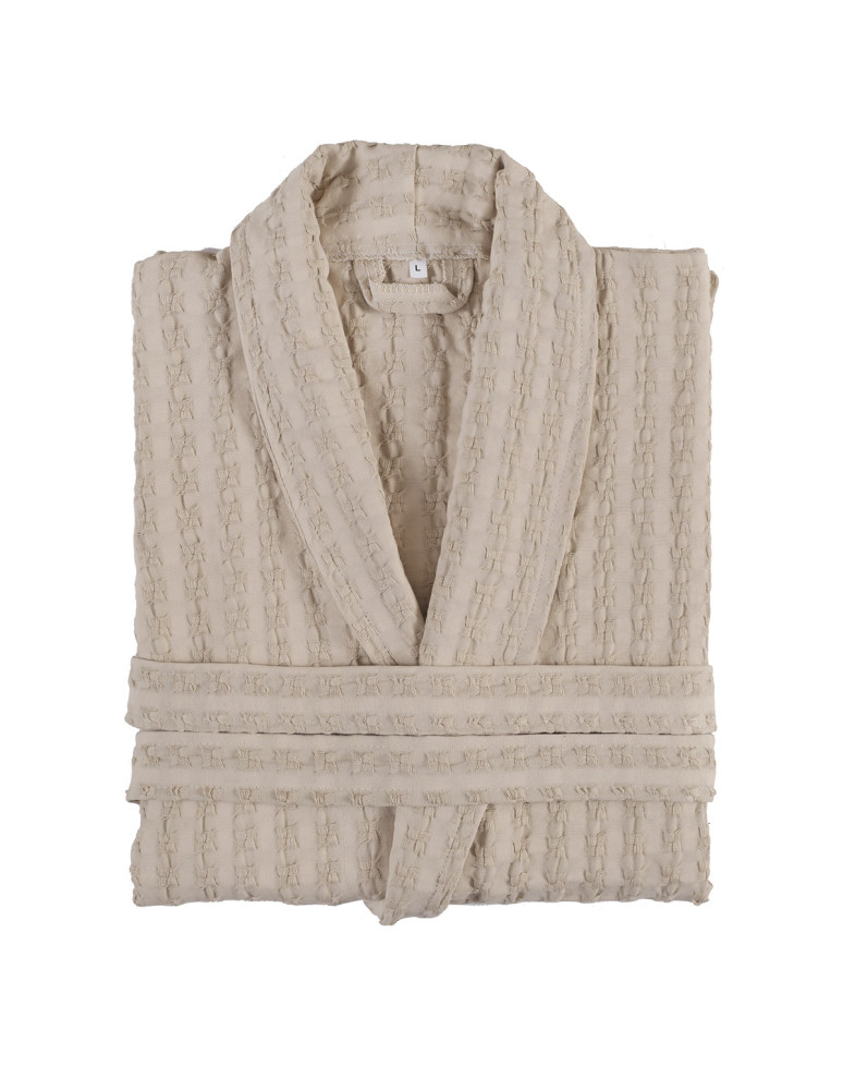 Peignoir nid d'abeille lavé WAFFLE KNOTE