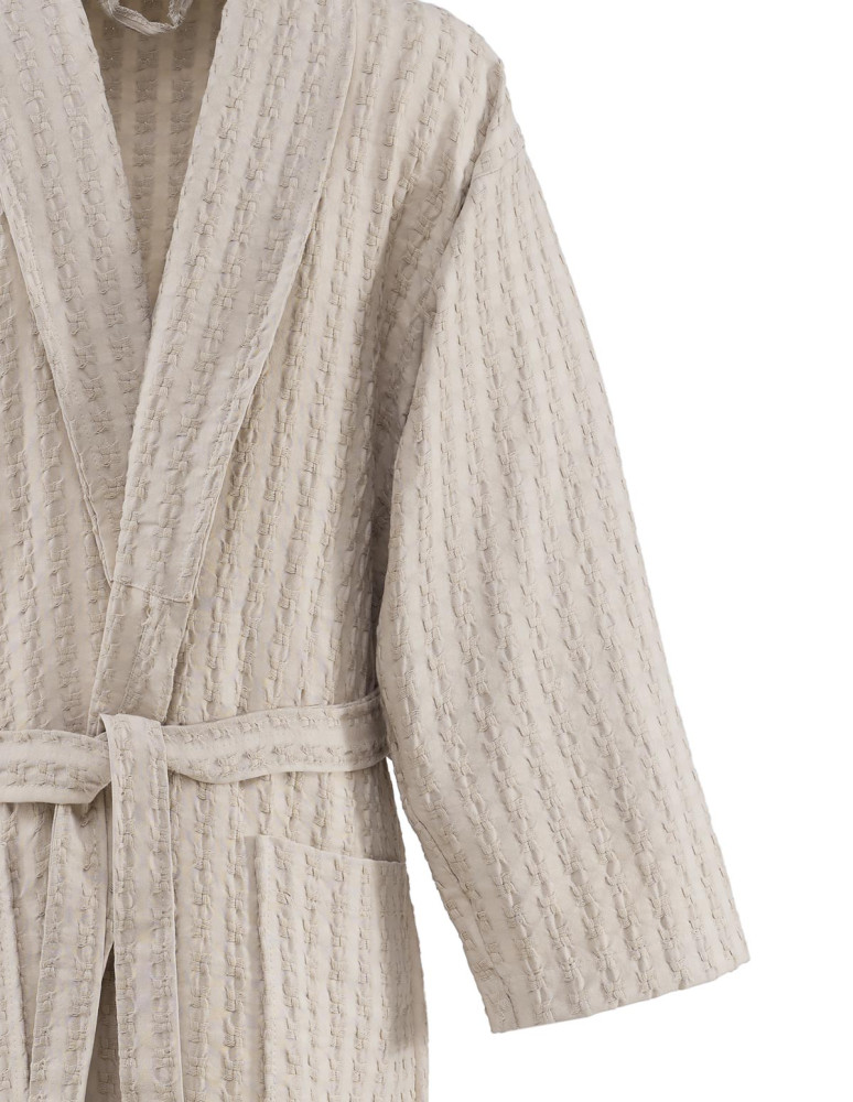 Peignoir nid d'abeille lavé WAFFLE KNOTE