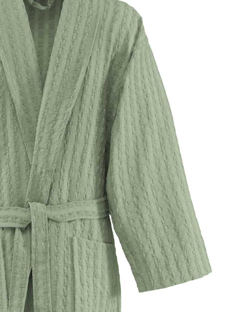 Peignoir nid d'abeille lavé WAFFLE KNOTE