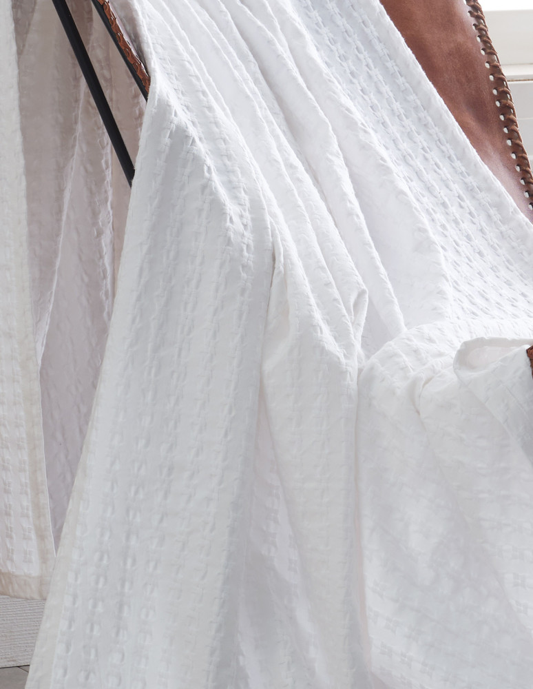 Plaid nid d'abeille lavé  WAFFLE KNOTE