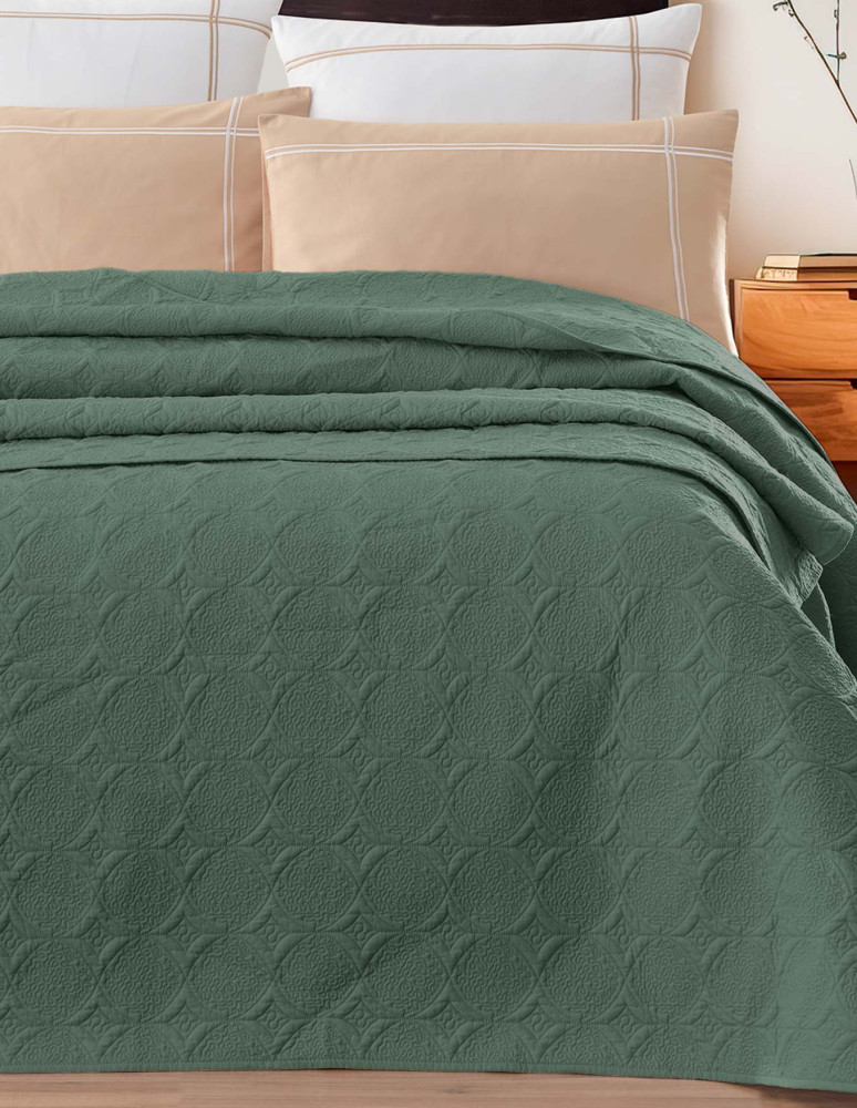 Couvre lit 100% percale de coton...