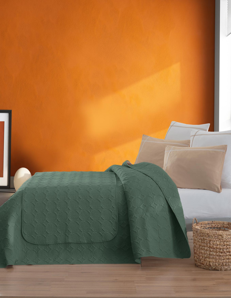 Chemin de lit  100% percale de coton...