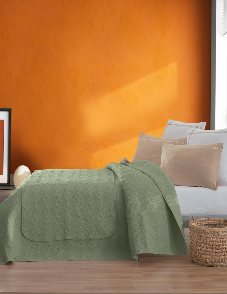 Chemin de lit  100% percale de coton...