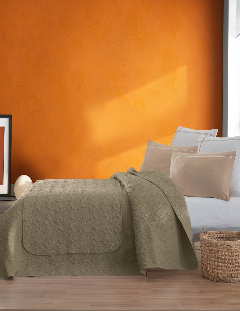 Chemin de lit  100% percale de coton...