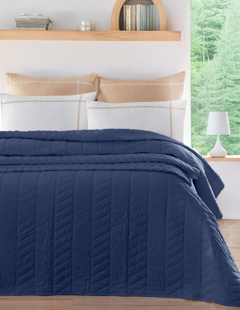 Couvre lit 100% percale de coton...