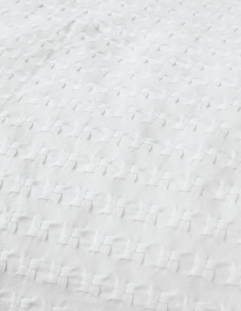 Couvre lit nid d'abeille lavé WAFFLE...