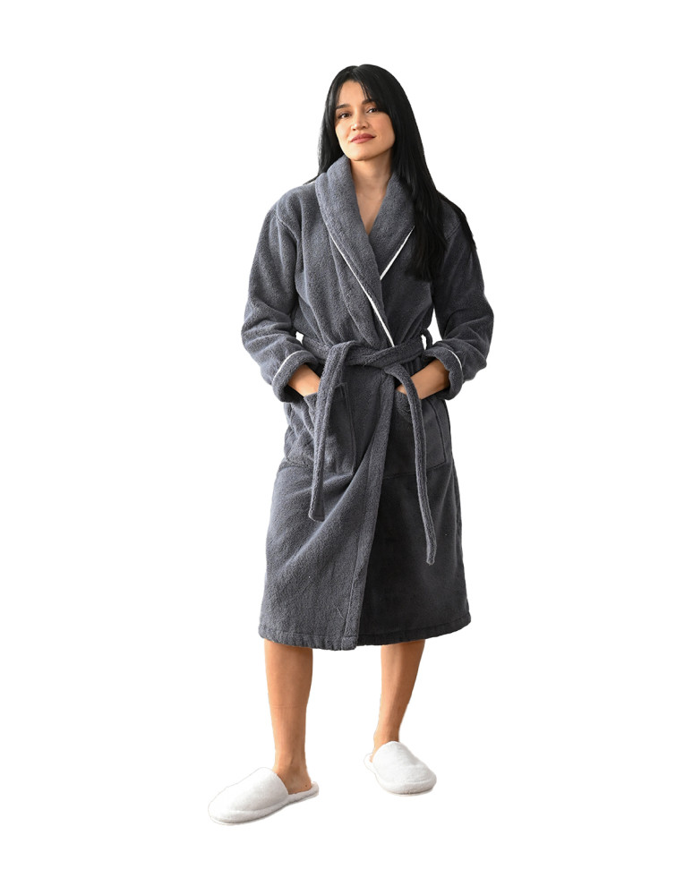 Peignoir col châle 450 g/m² ROSE WOOD