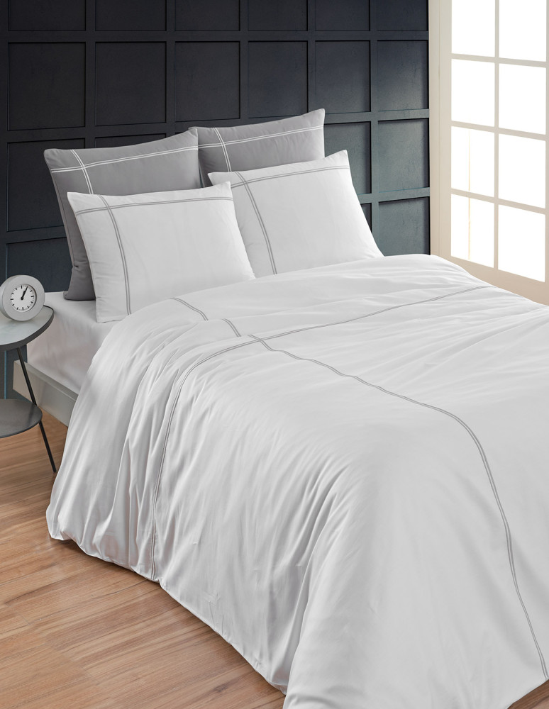 Lot de 2 taies d'oreiller satin 120...