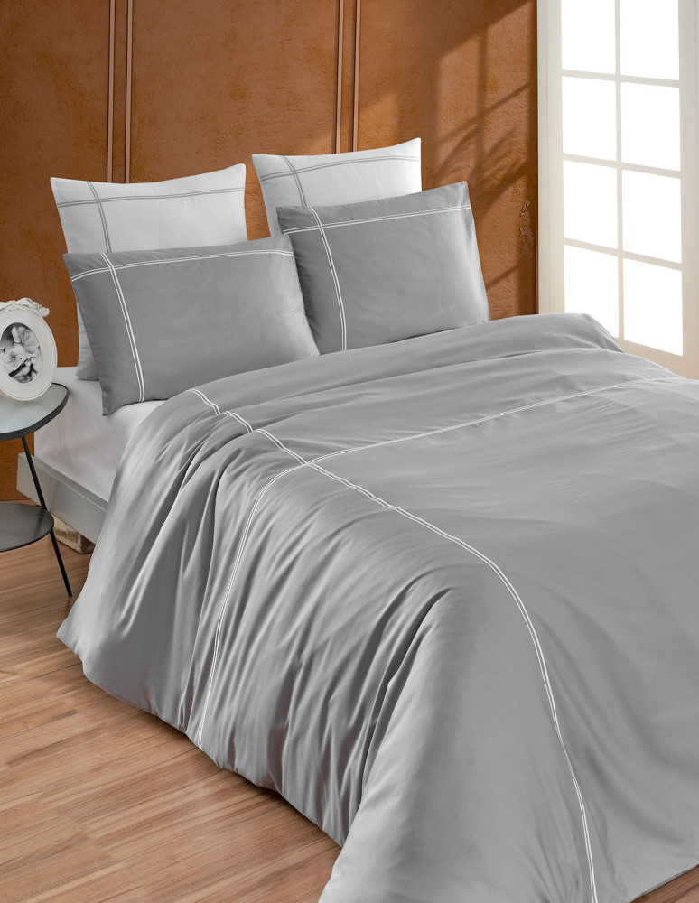 Lot de 2 taies d'oreiller satin 120...