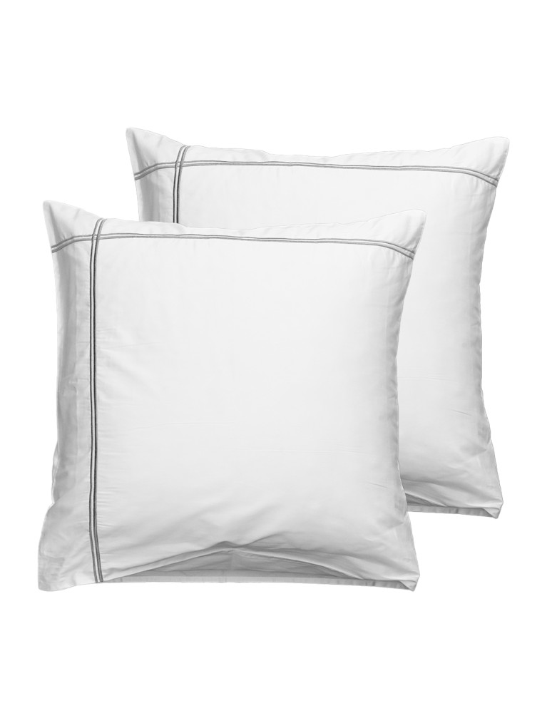 Lot de 2 taies d'oreiller satin 120...