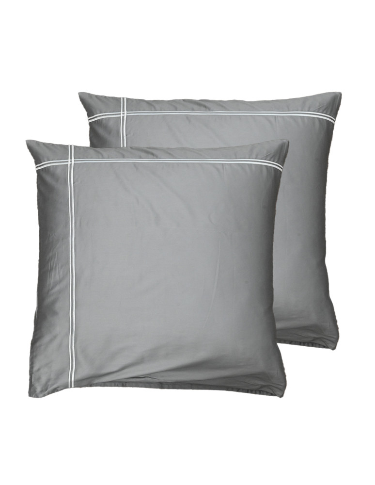 Lot de 2 taies d'oreiller satin 120...
