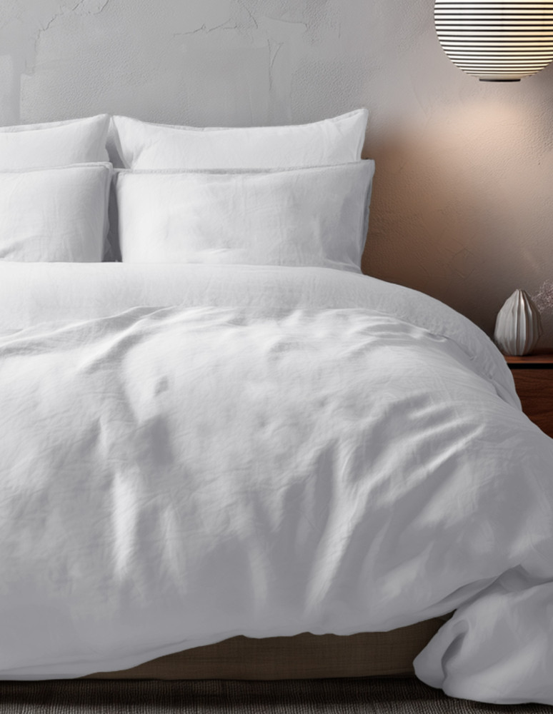 Housse de couette en percale lavée...