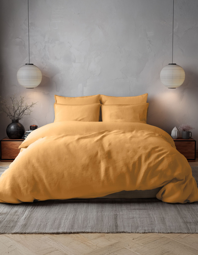 Housse de couette en percale lavée...