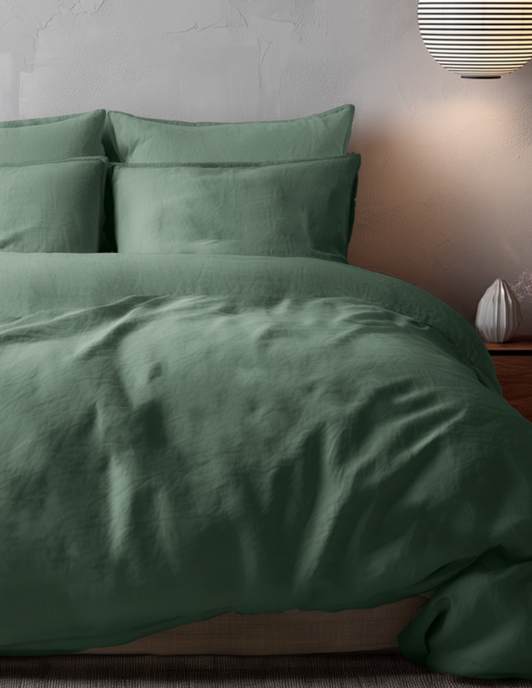 Housse de couette en percale lavée...