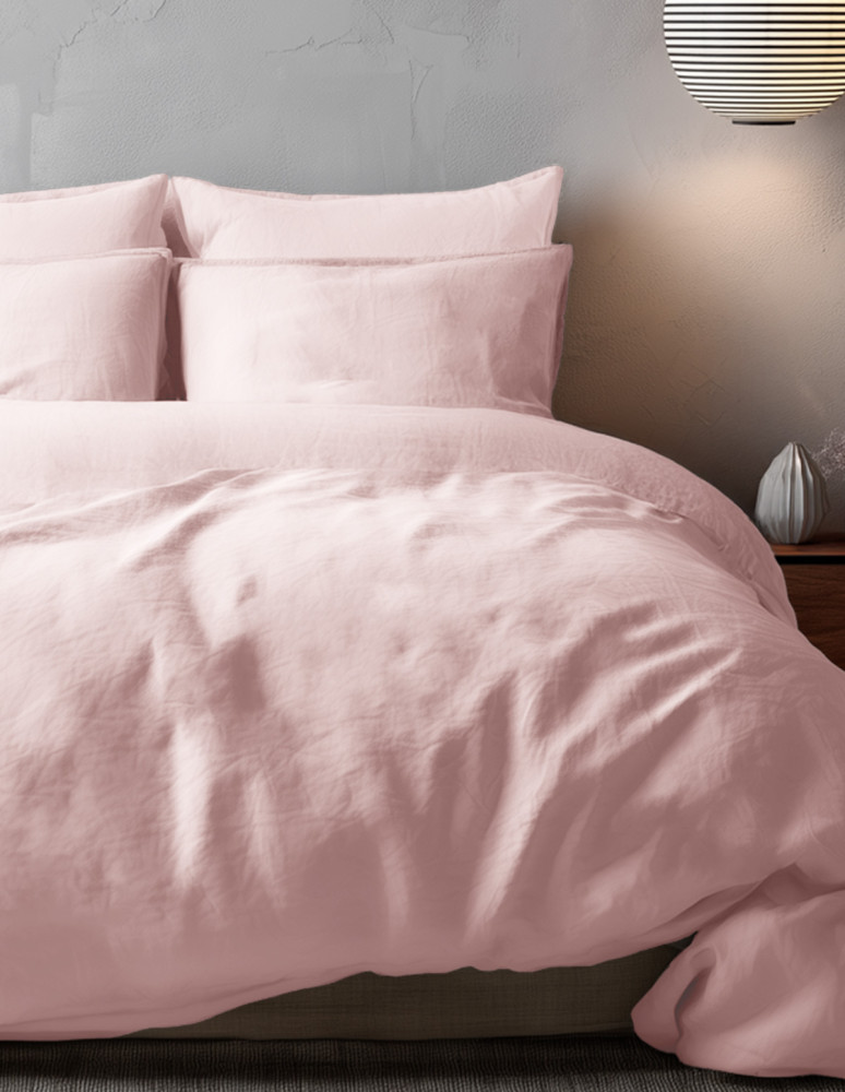 Housse de couette en percale lavée...