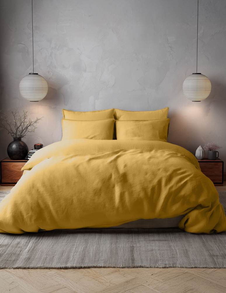 Housse de couette en percale lavée...