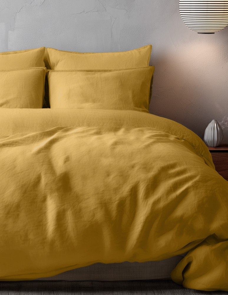 Housse de couette en percale lavée...