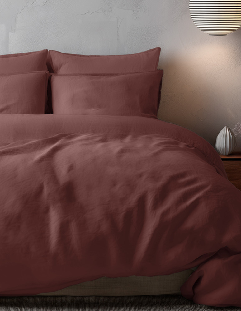 Housse de couette en percale lavée...