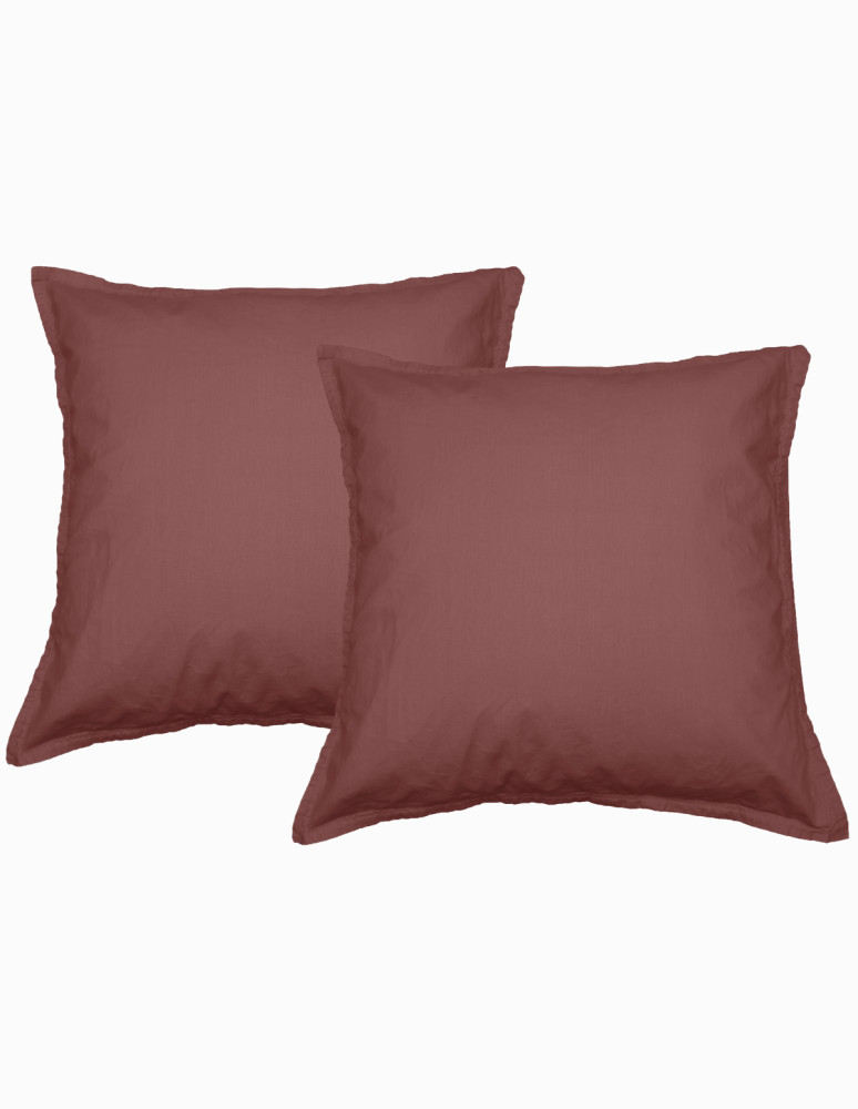 Lot de 2 taies d'oreiller en percale...