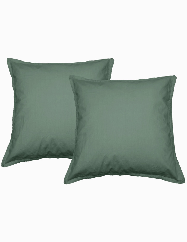 Lot de 2 taies d'oreiller en percale...