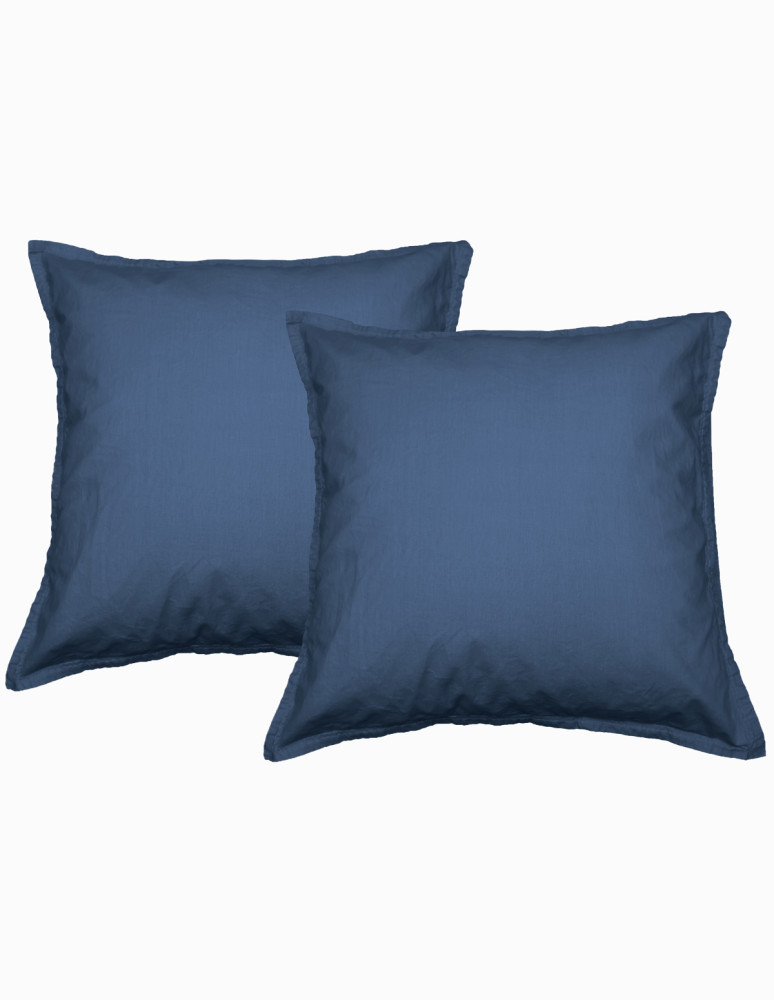 Lot de 2 taies d'oreiller en percale...