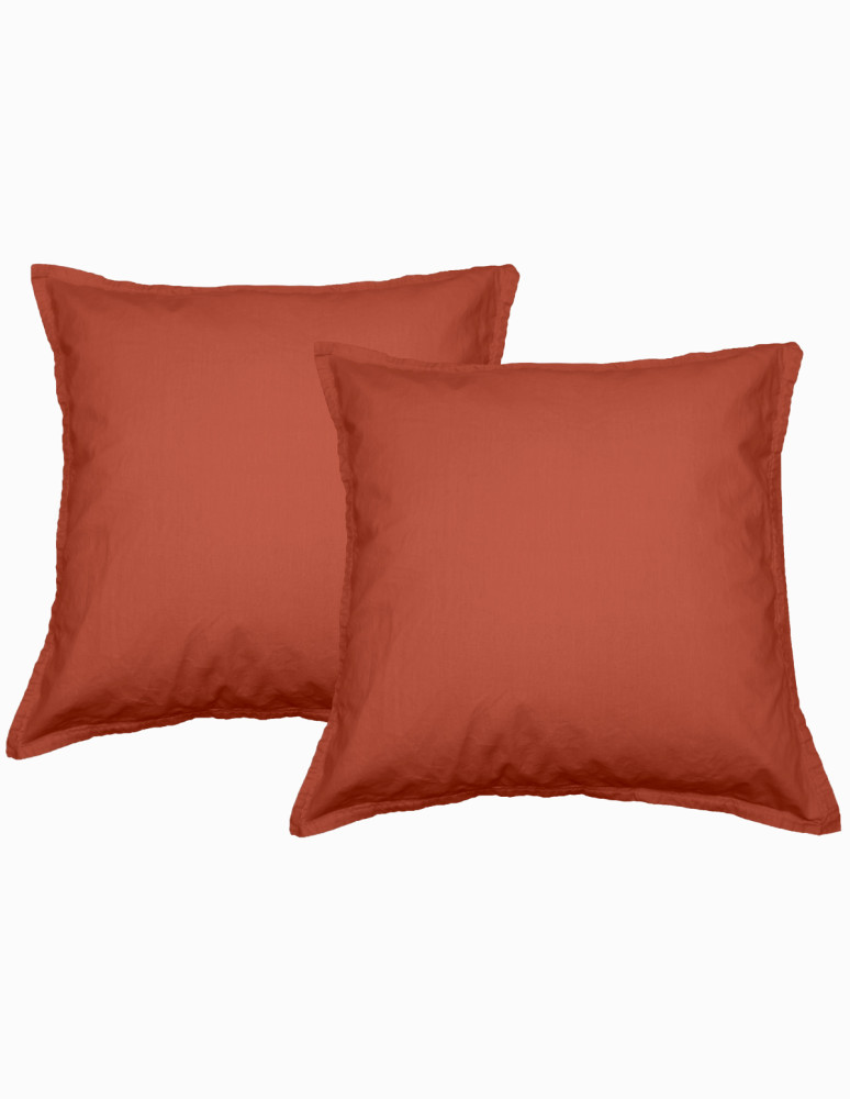 Lot de 2 taies d'oreiller en percale...