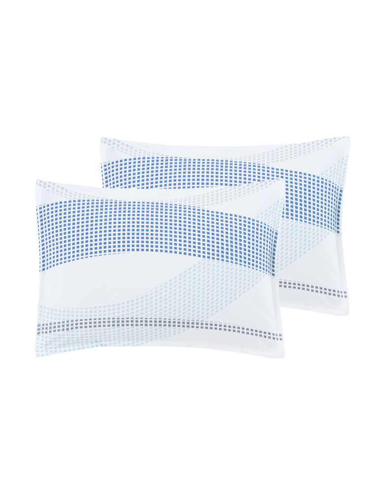 Lot de 2 taies d'oreillers percale...