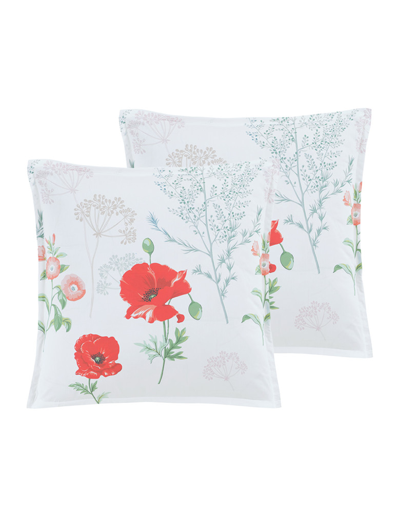 Lot de 2 taies d'oreillers percale...