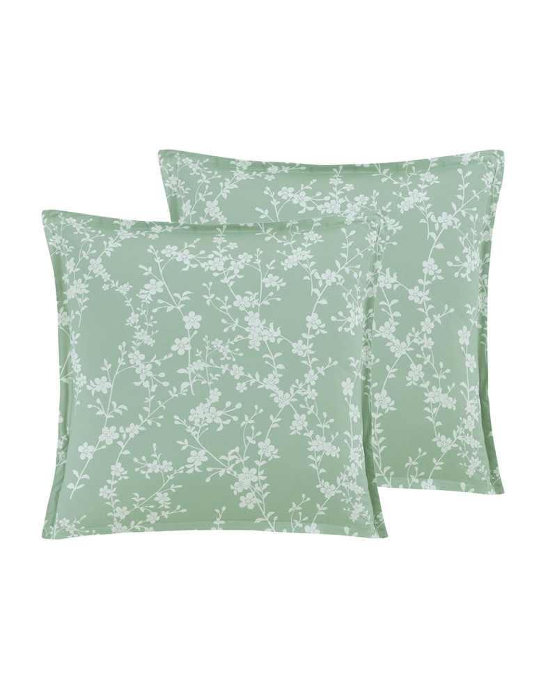 Lot de 2 taies d'oreillers percale MAYA