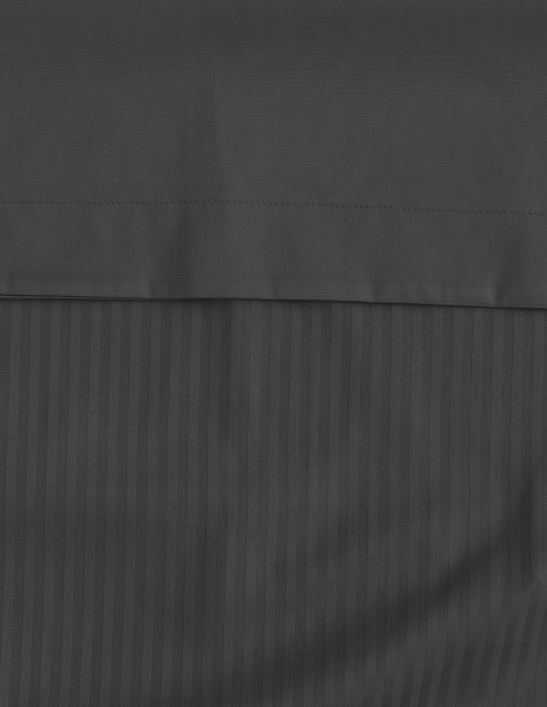 Housse de couette rayée réversible en...