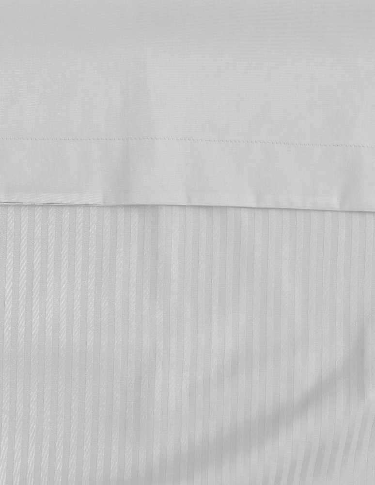 Housse de couette rayée réversible en...