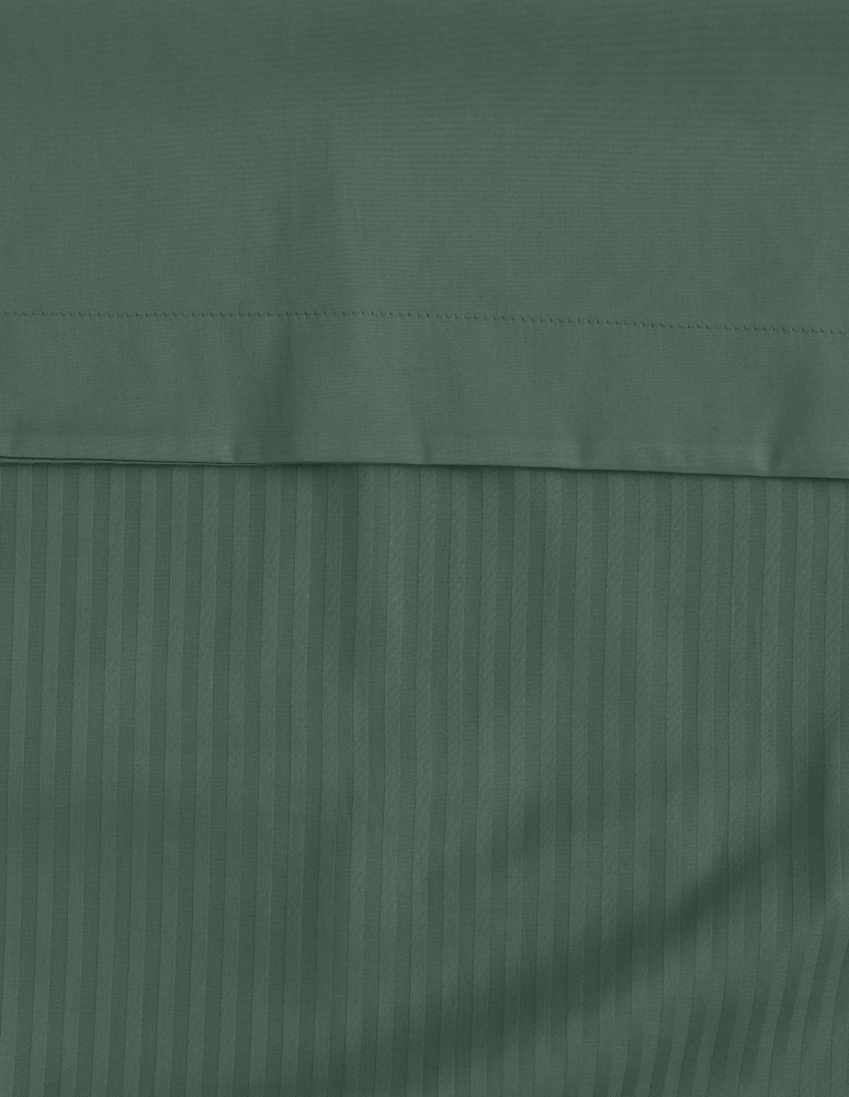 Housse de couette rayée réversible en...