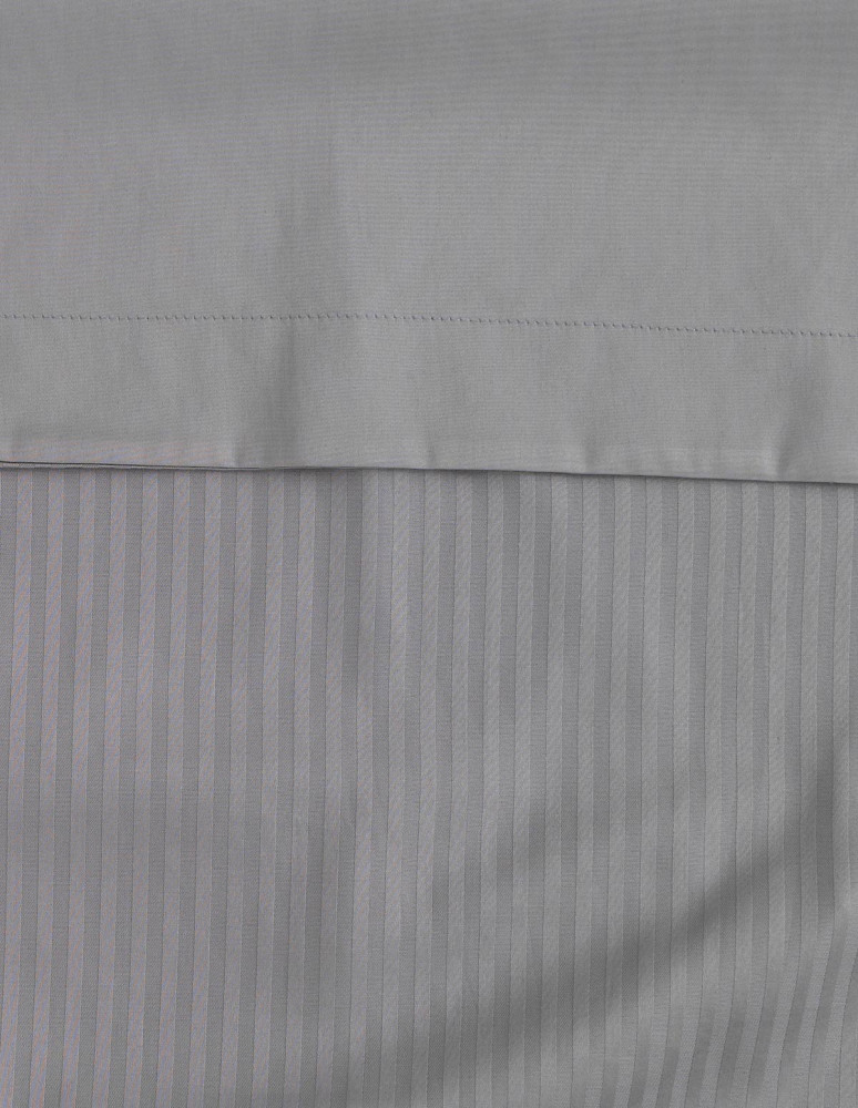 Housse de couette rayée réversible en...