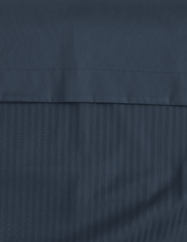 Housse de couette rayée réversible en...