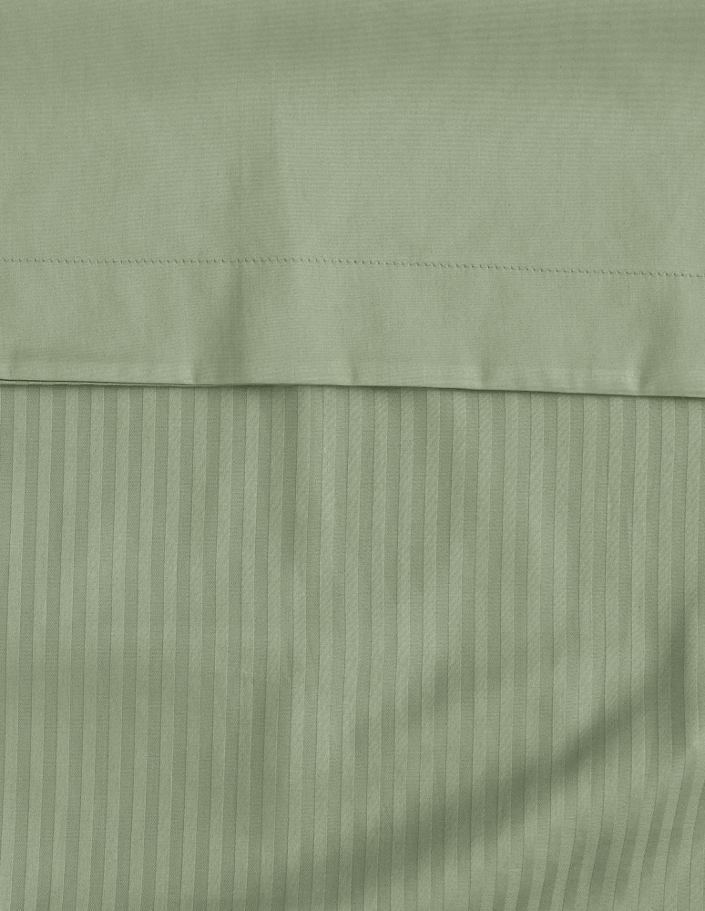 Housse de couette rayée réversible en...