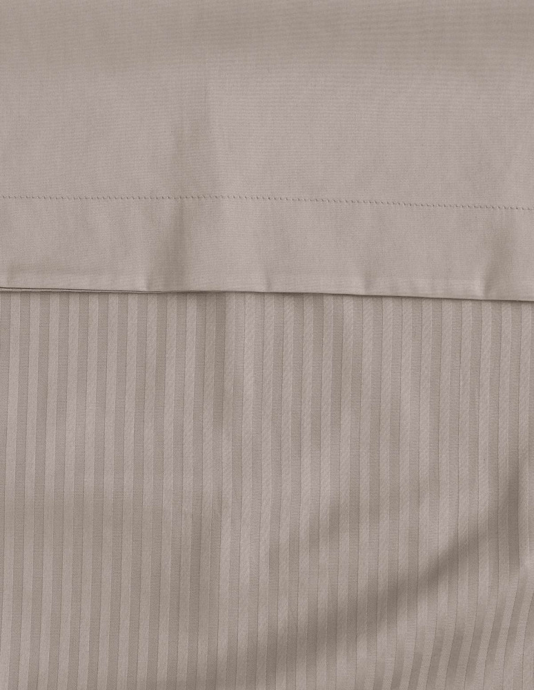 Housse de couette rayée réversible en...