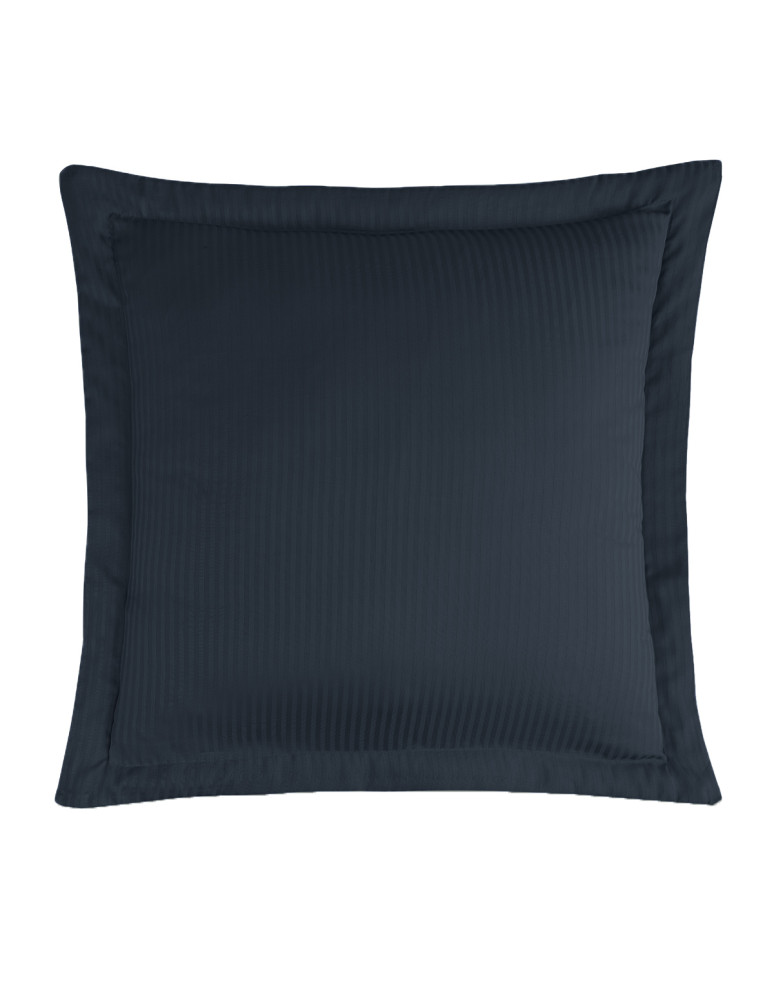 2 taies d'oreiller rayées en satin de...