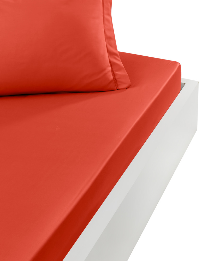 Drap housse en percale lavée HOME WASHED