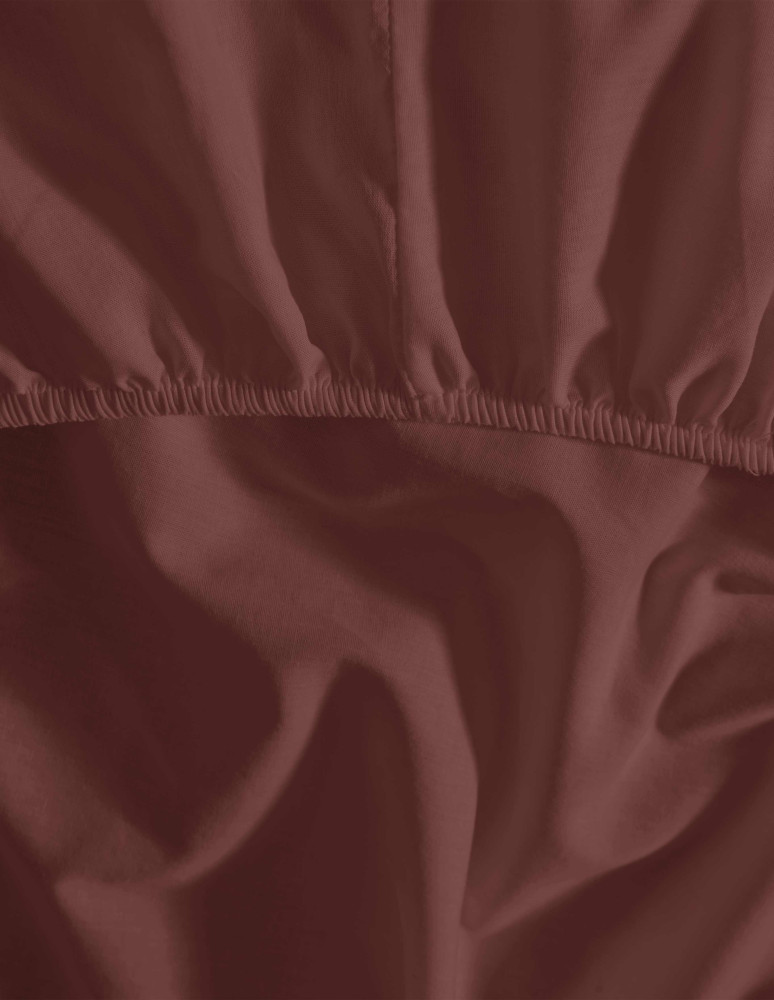 Drap housse en percale lavée HOME WASHED