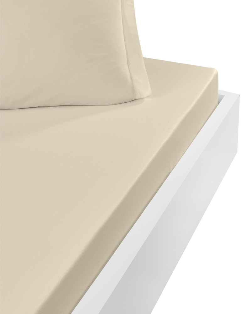 Drap housse en percale lavée HOME WASHED