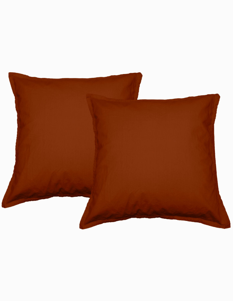 Lot de 2 taies d'oreiller en coton...