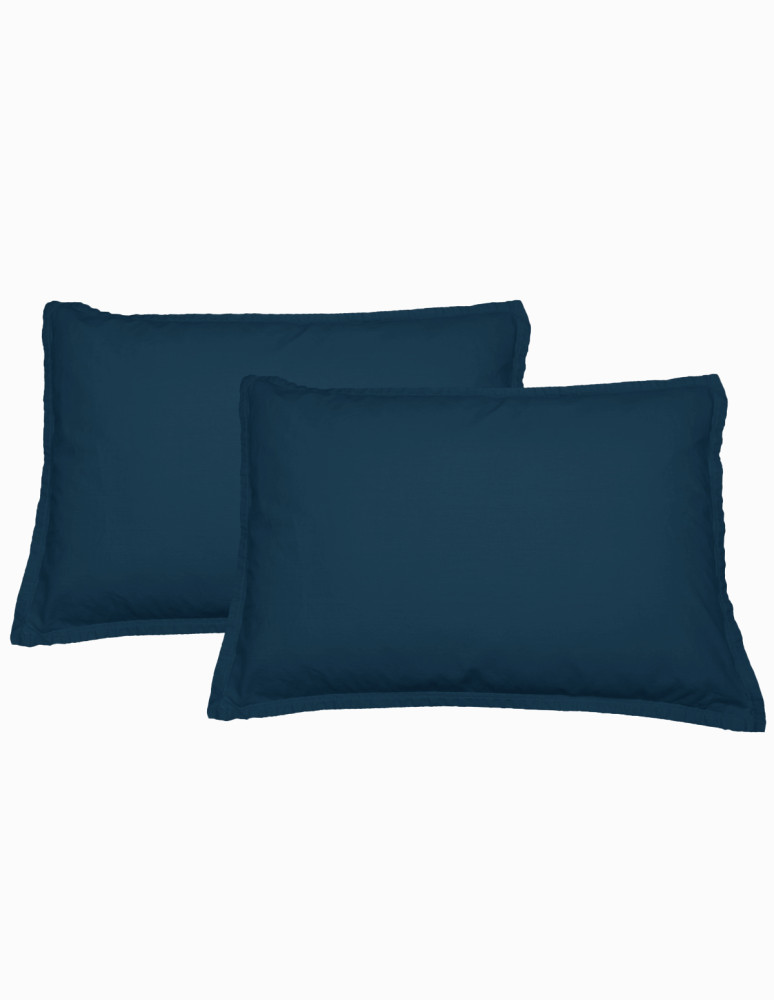 Lot de 2 taies d'oreiller en coton...