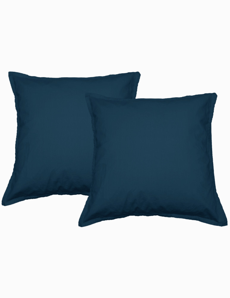 Lot de 2 taies d'oreiller en coton...