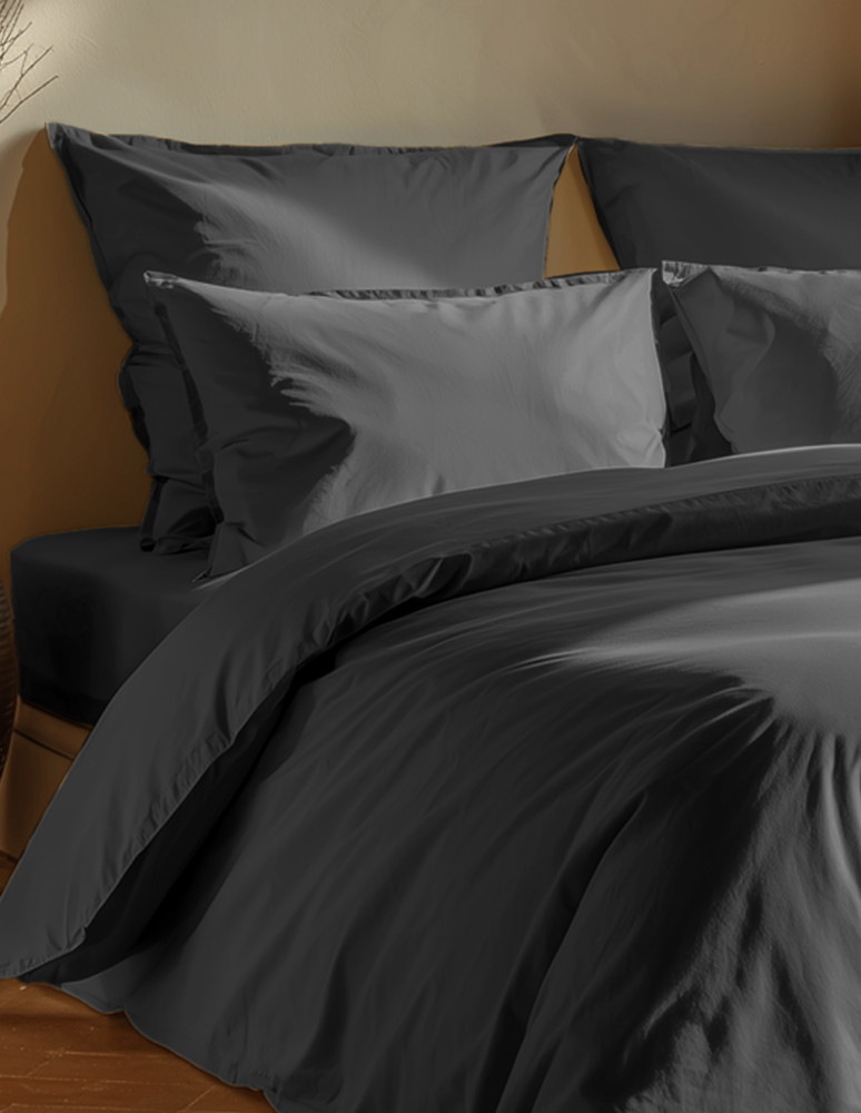 Housse de couette en coton lavé...