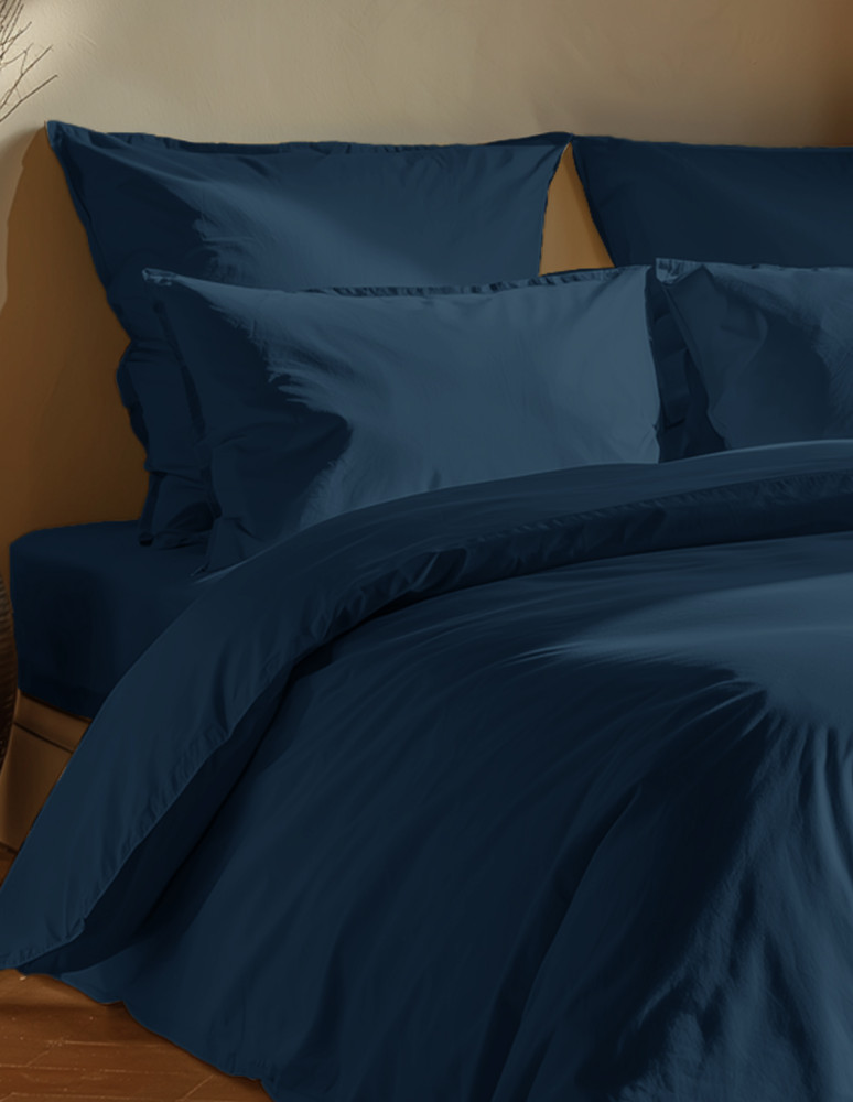 Housse de couette en coton lavé...