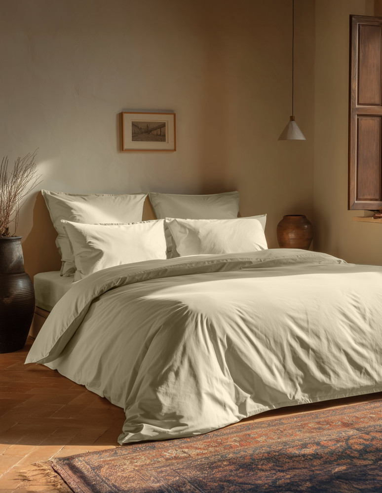 Housse de couette en coton lavé...