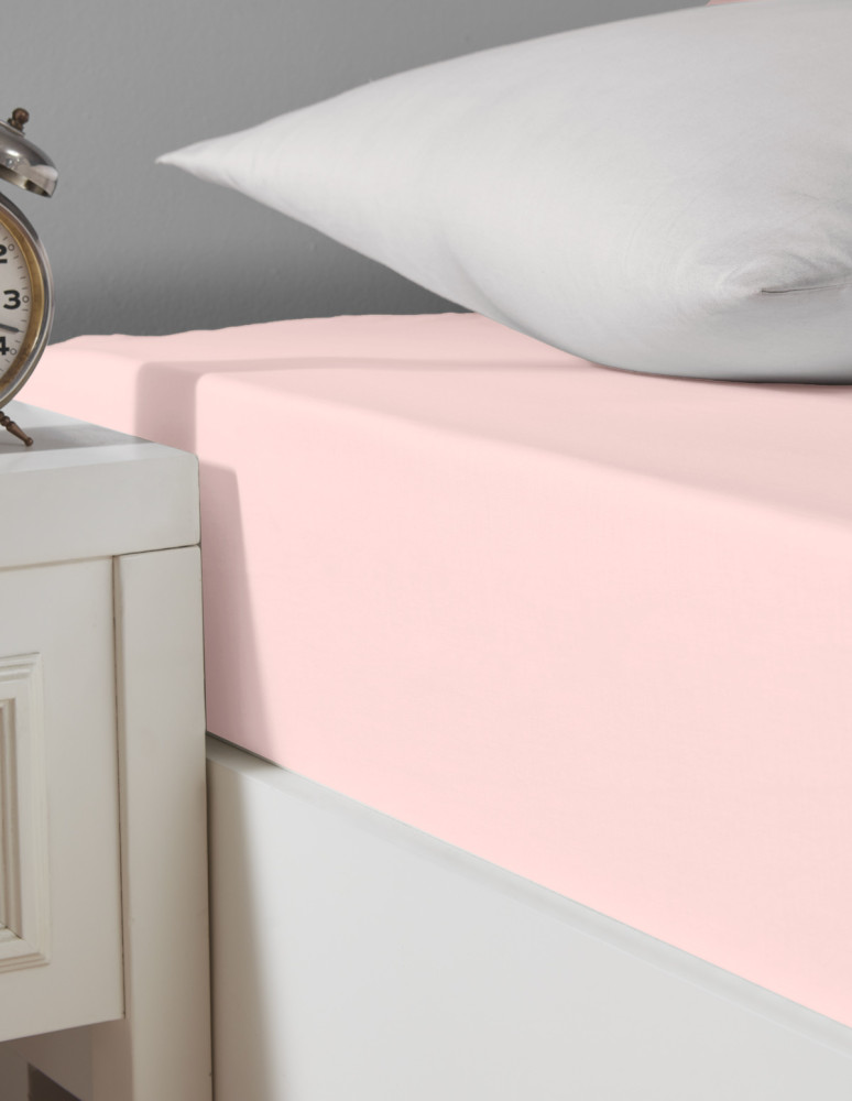 Drap housse en coton lavé biologique...